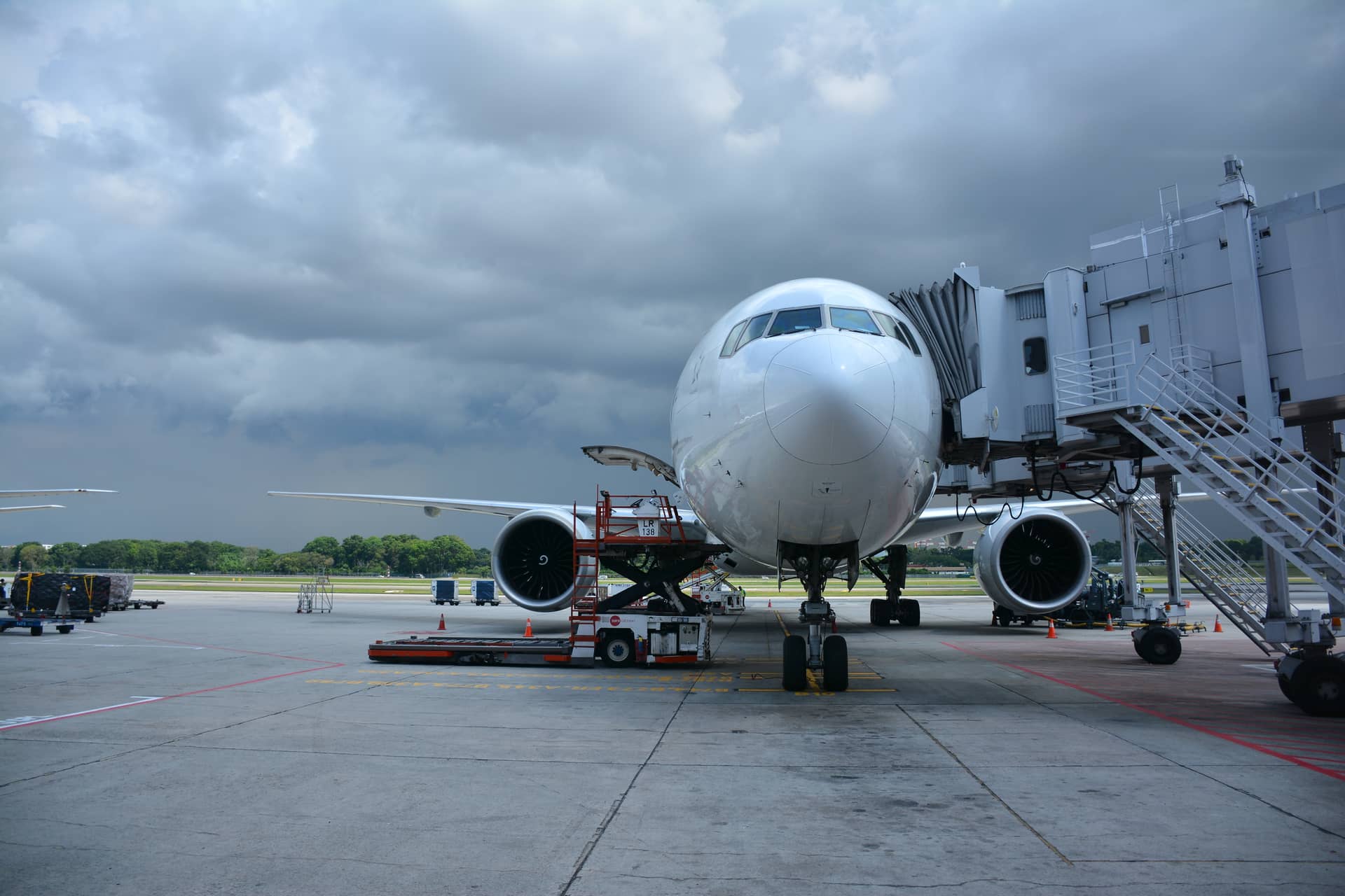 Huge aircraft from the front – Singapur, Asien. Foto: Christian Böhme