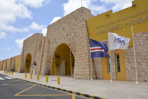 Boa vista picturest airport terminal - Cape Verde, Africa. Aviation and travel photography by Christian Boehme.