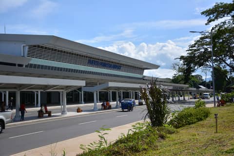 Main airport of palawan terminal outside view